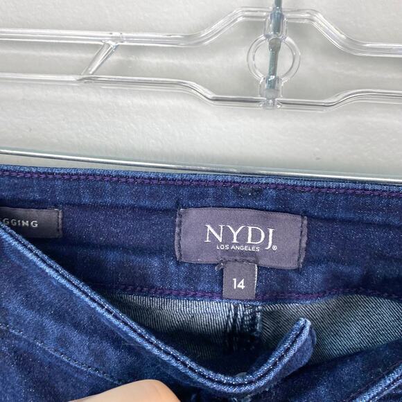NYDJ Alina Legging Jeans Jeggings Dark Way Skinny Liftxtuck Technology Size 14 - Picture 8 of 9